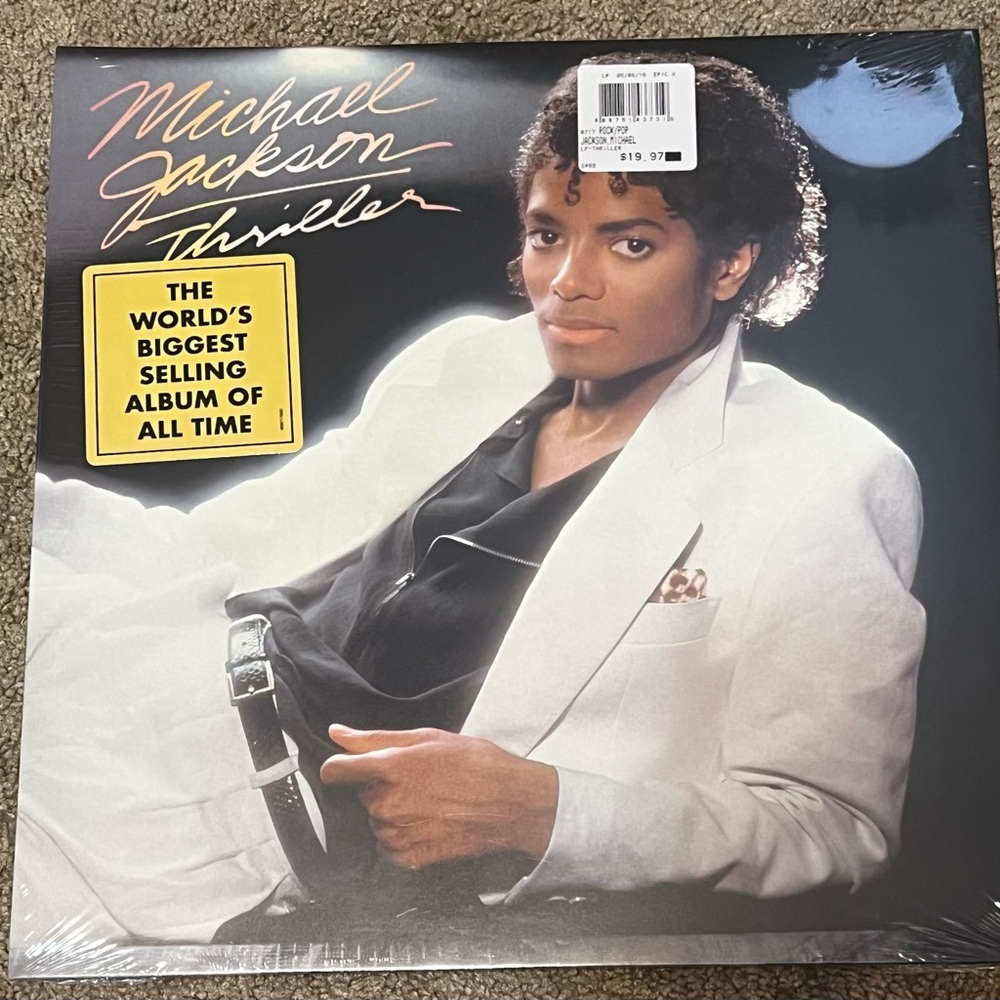 Michael Jackson Thriller LP vinyl record 2015 Epic World’s Biggest Selling Album